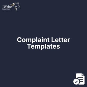 Complaint Letter Templates
