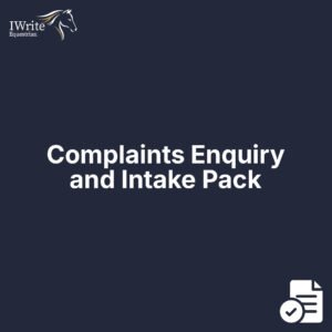 Complaints Enquiry and Intake Pack