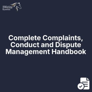 Complete Complaints, Conduct and Dispute Management Handbook