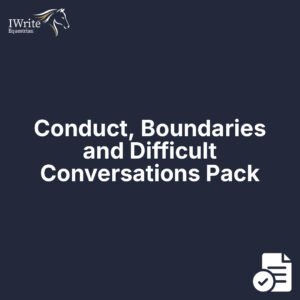 Conduct, Boundaries and Difficult Conversations Pack