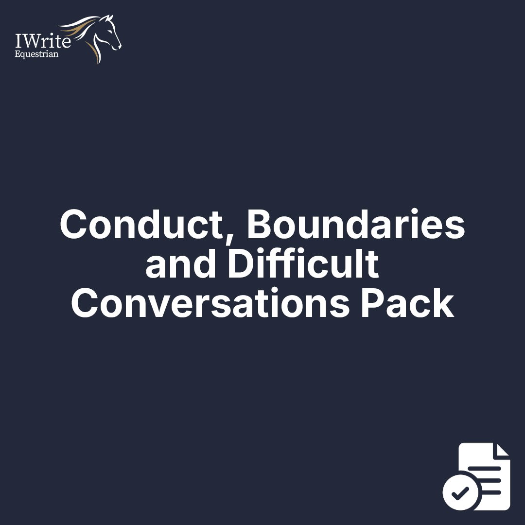 Conduct, Boundaries and Difficult Conversations Pack