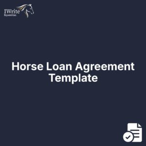 Horse Loan Agreement Template