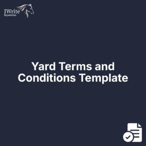 Yard Terms and Conditions Template