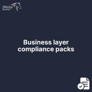 Business layer compliance packs