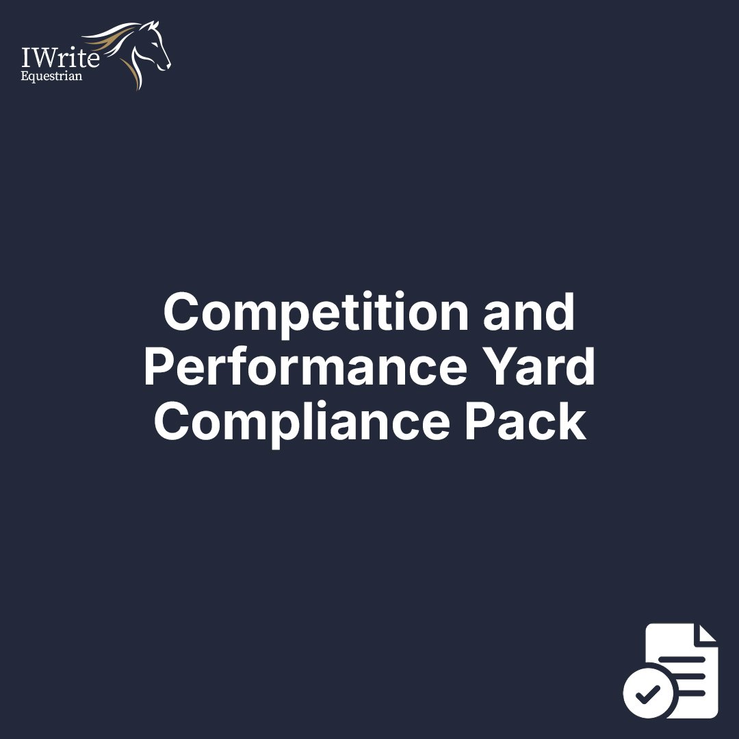 Competition and Performance Yard Compliance Pack