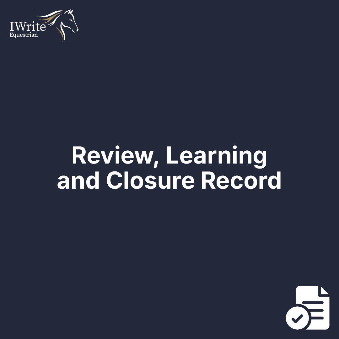 Review, Learning and Closure Record
