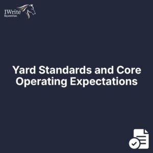 Yard Standards and Core Operating Expectations